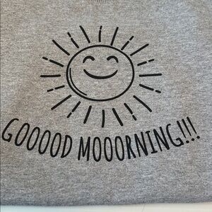 Sweatshirt Crewneck Good Morning M